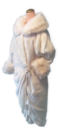 1920 cream silk velvet Cocoon Opera  jacket|CATNCO